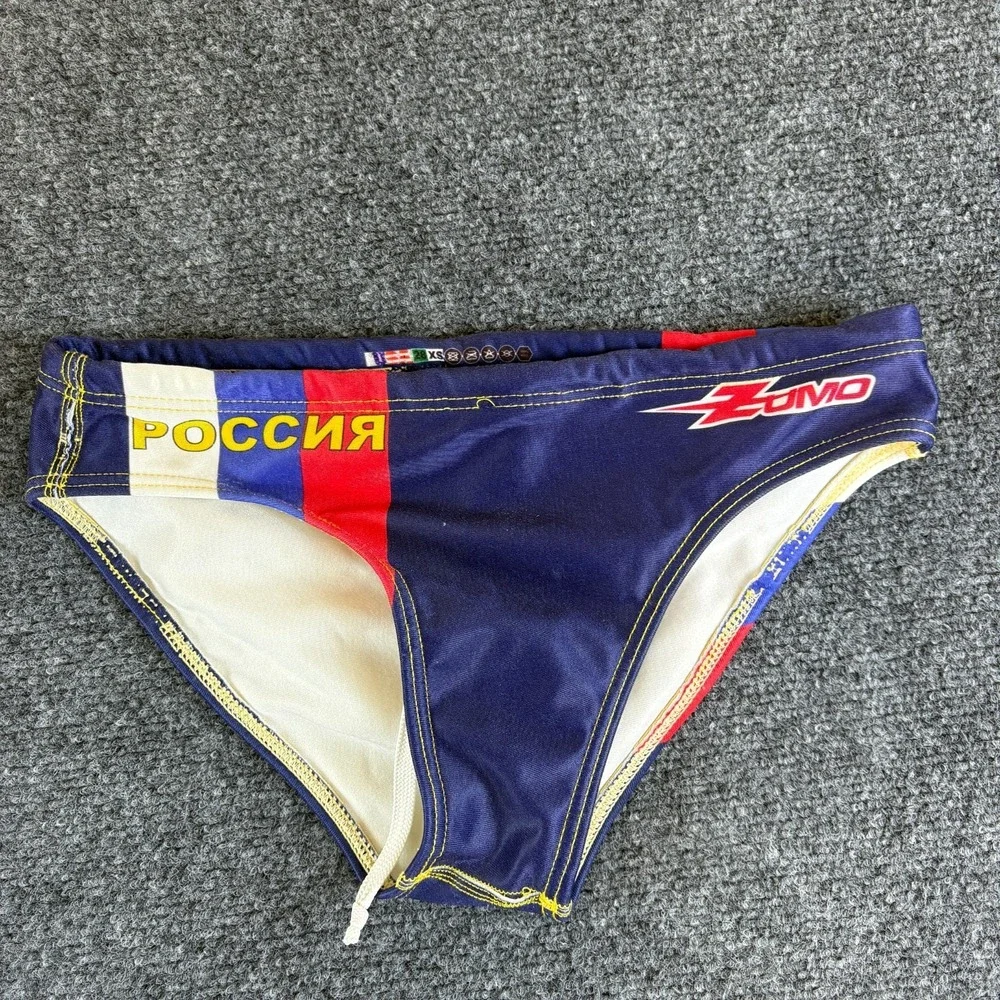 Zumo Swim Briefs Mens 28 XS Blue Russian Eagle Flag AWPC Water Polo Lot of 2